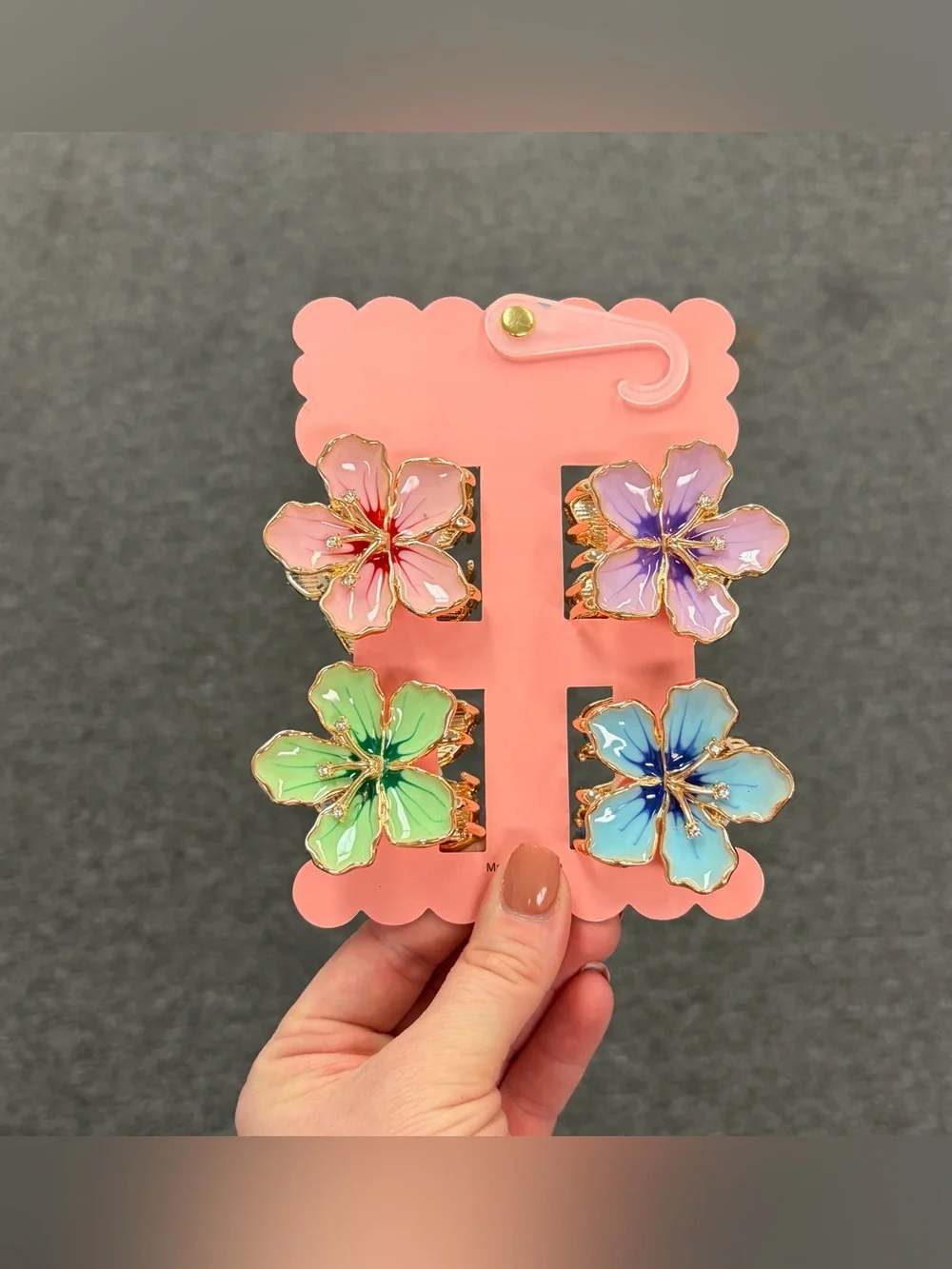 Sunday State Floral Hair Clips- Pastel Mix (Medium)